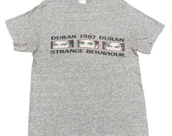 Vintage 1987 Duran Duran Strange Behaviour tour band tees