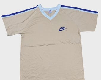 Vintage 70s 80s Nike Swoosh Logo Raglan Orange Tag Made In USA