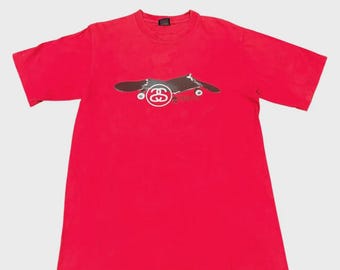 Vintage Stussy USA Skateboard Back Hit Streetwear