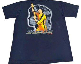 Vintage 90s Bruce Lee Game Of Death Double Sided Graphic T-Shirt