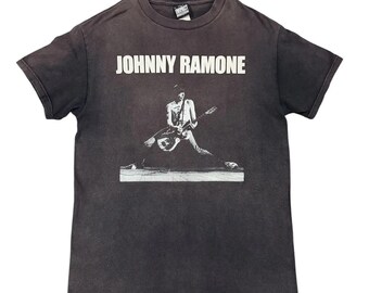 Vintage Style Sun-faded Johnny Ramones Punk Rock Band Tees