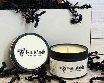 Corporate Logo Candles, Custom Business Candles, Corporate Candle Gifts, Client/Customer Gifts