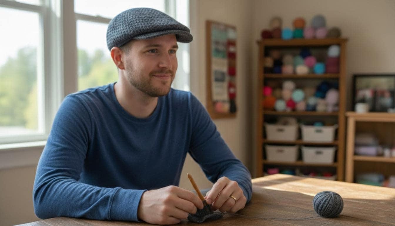 38 Men's Hat Crochet Patterns: Unleash Your Creativity with Unique Styles 15 Crochet Newsboy Cap