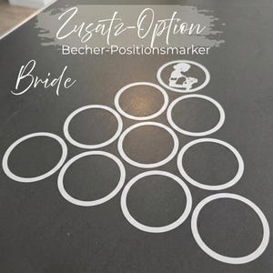 Personalized Beer Pong Table Stickers for Weddings | Team Bride & Team Groom | Vinyl Sticker Set with Initials + Date | Wedding Game Decorations image 7