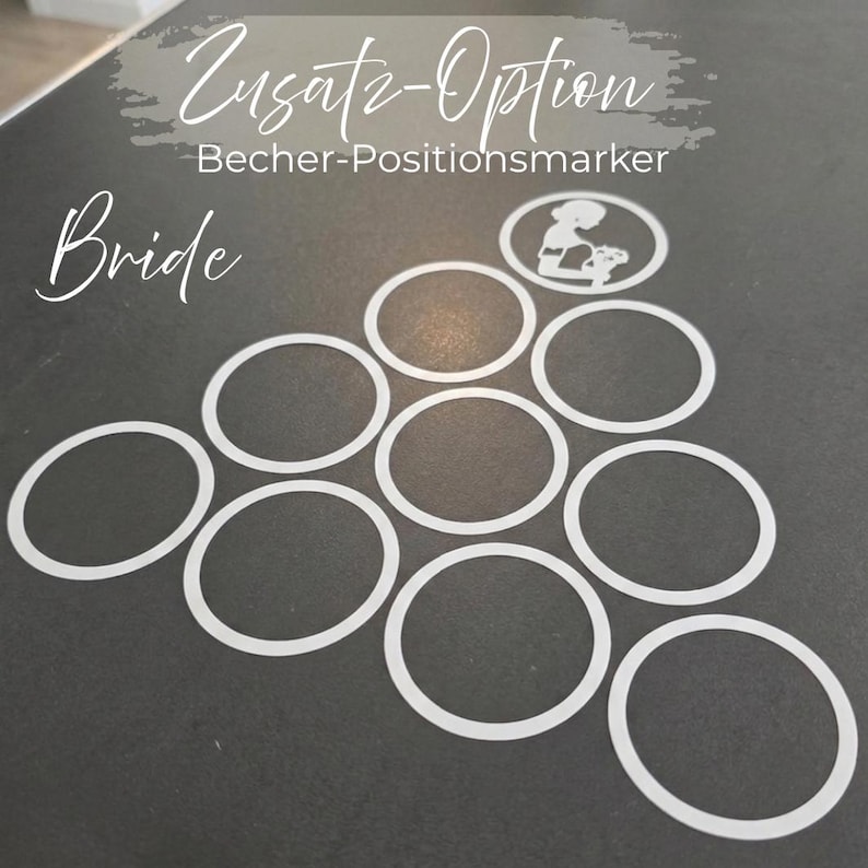 Personalized Beer Pong Table Stickers for Weddings | Team Bride & Team Groom | Vinyl Sticker Set with Initials + Date | Wedding Game Decorations image 7