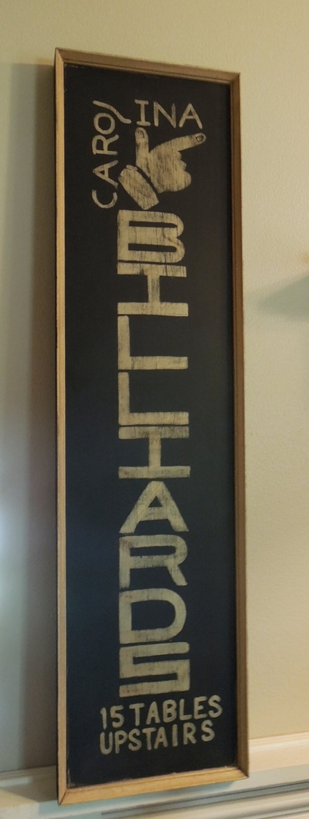 BILLIARDS Sign/hand Painted Sign/vintage Style Sign/early 20th Century ...
