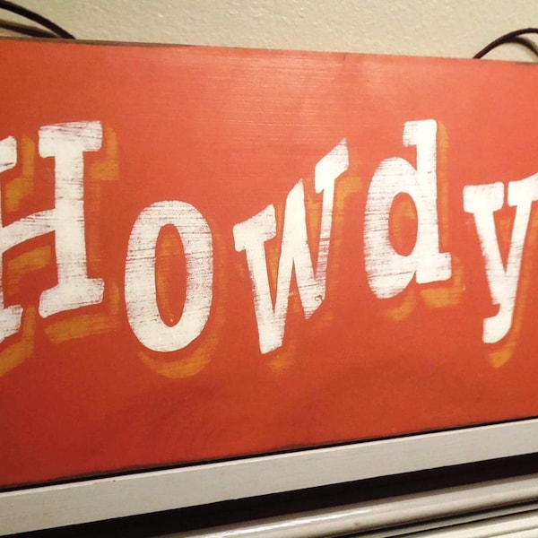 Howdy Sign - Etsy
