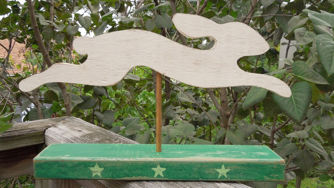 Folk Art Rabbit/rustic Rabbit/primitive/hand Crafted/farmhouse Style ...