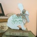 Welcome Spring Rabbit/wooden Rabbit/hand Painted Rabbit/spring - Etsy
