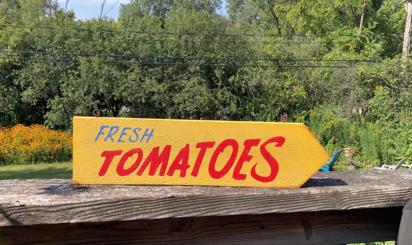Tomate Sign Fresh Tomatoes Sign/hand Painted/antique Reproduction Sign/wooden ...