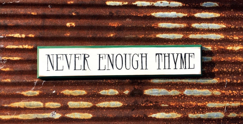never enough thyme nutrition