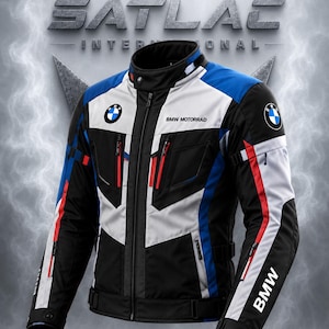 Chaqueta de moto BMW MOTORRAD para hombre, para turismo y aventura, con protección CE.