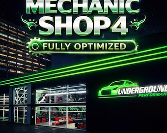 Fivem mlo |メカニックショップ4MLO |完全に最適化 | 高品質