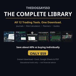 La biblioteca completa: las 12 herramientas de trading de TheDogSaysSo en un solo paquete.