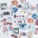 Diary Scrapbook Sticker Label Seal Pack Travel (46 stickers)