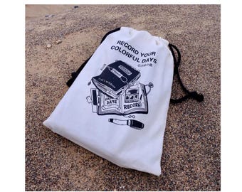 Scrapbook Gift Cloth Bag Journal White