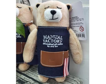 Diary Traveler's Notebook Manual Factory Bear (with Personalized Name)