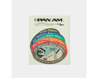 Diary Traveler's Notebook Seal Sticker Set Pan Am 01