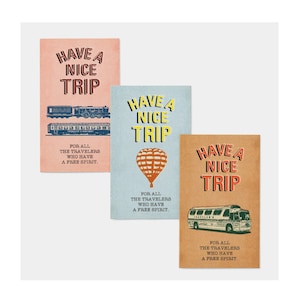 Diary Traveler's Notebook mini card Nice Trip pattern