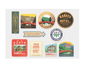 Diary Traveler's Notebook Sticker Set Kanaya Hotel 150th Anniversary