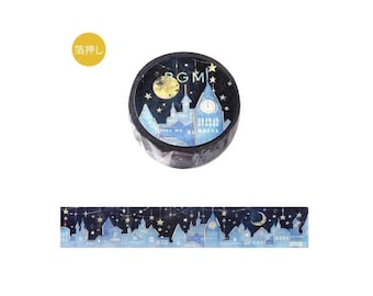 Diary Scrapbook BGM Washi Tape Night City