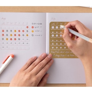 Diary Scrapbook TRAVELER's notebook Brass Calendar Template (S, M, L)