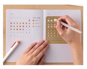 Diary Scrapbook TRAVELER's notebook Brass Calendar Template (S, M, L)