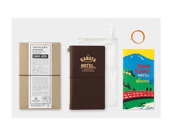 Diary TN Traveler's Notebook Set Kanaya Hotel 150th Anniversary Brown (Standard)