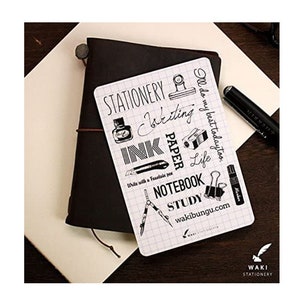 WAKI Stationery notebook Diary Plastic Sheet Underlay (Passport)