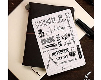 WAKI Stationery notebook Diary Plastic Sheet Underlay (Passport)