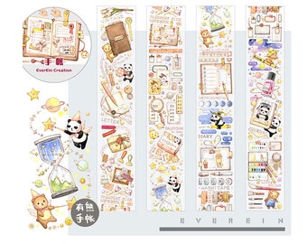 Diary Scrapbook Adhesive Masking Deco Washi Tape - Panda Diary (5 cm Width x 5M)