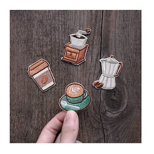 Diary Scrapbook Fabric Sticker Coffee