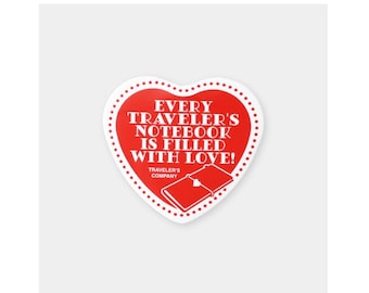 Diary TRAVELER's Notebook 2026 New Year Brooch Pin - Heart