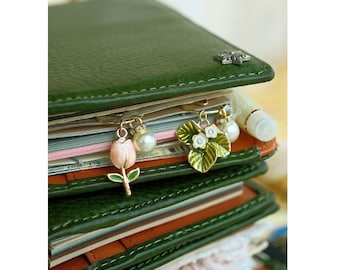 Diary Scrapbook Book Paperclip Bookmark Tulip Little White Flower