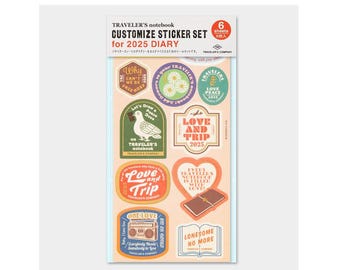 TRAVELER's notebook Customized Sticker for 2025 Diary