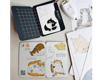 Diary Scrapbook iMAT Travelling Mini Cutting Mat + Cutter Lazy Cat