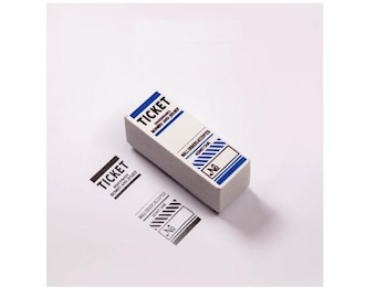 DIY Scrapbook Retro Rubber Stamp - Ticket