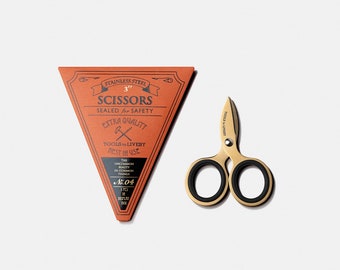 Diary Traveler's Notebook Mini Stationary Scissor (Brass)