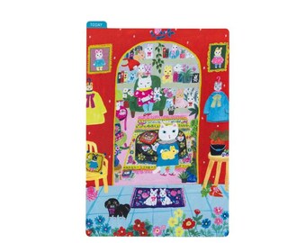 Diary TRAVELER's notebook Hobonichi Plastic Sheet Underlay Cat Flora Home (A6 similar)
