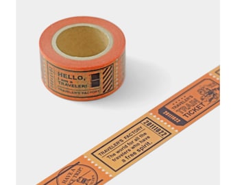 TRAVELER's notebook Masking Tape Train Ticket Pattern