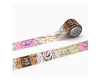 Diary Scrapbook TRAVELER'S notebook MT Masking Washi Tape Travel World Map