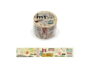 Diary TRAVELER's Notebook MT Masking Washi Tape Travelling World