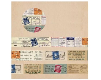 Diary Scrapbook Washi Tape Retro Stamp
