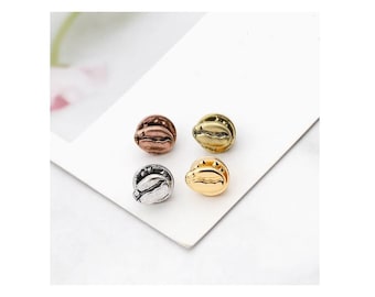 Diary Traveler's Notebook Pin Brooch  - Coffee Beans (Set of 4)