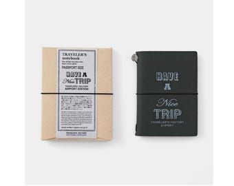 Diary TRAVELER's notebook Set Narita Airport Black (Passport)
