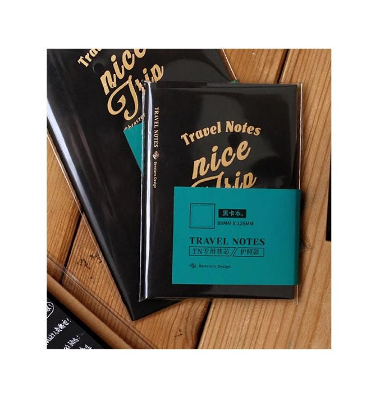 Diary TRAVELER'S notebook Refill Nice Trip Black Pages  (Passport Size)
