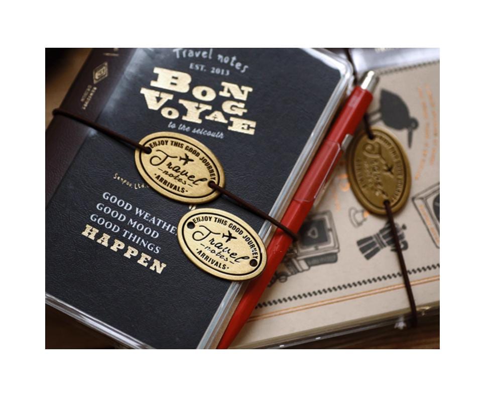 Diary Scrapbook Brass Charm Travel
