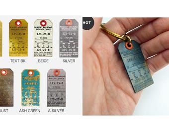 Diary Scrapbook Journal Book Charm Key Ring Hang Tag