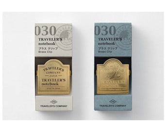 Diary Traveler's Notebook Brass Clip