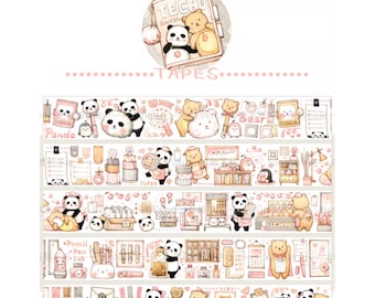 Diary Scrapbook Adhesive Masking Deco Washi Tape - Panda Diary Shop (5 cm Width x 10M)